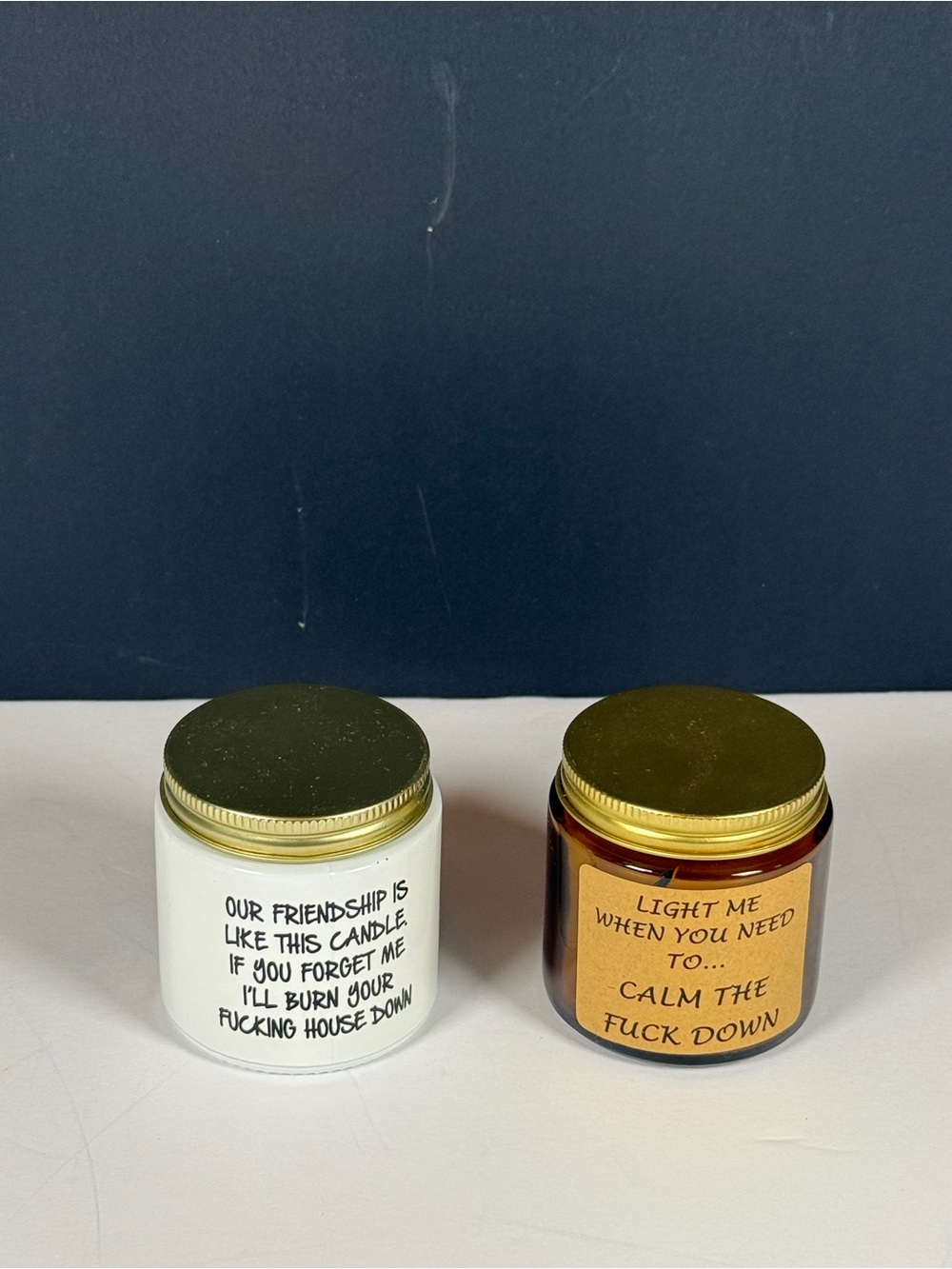 Title: 🏷️ NWT Funny Novelty Soy Candles Bestie Gift / Stress Relief 9oz